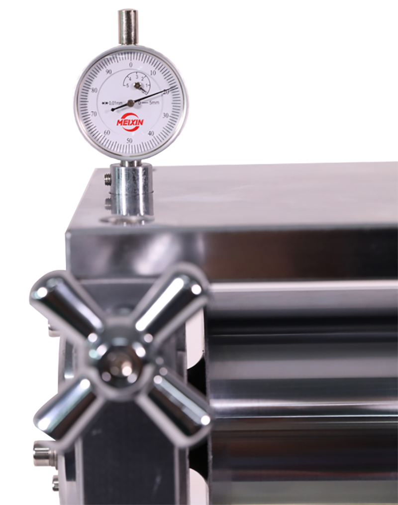 Detail image of battery electrode rolling press machine