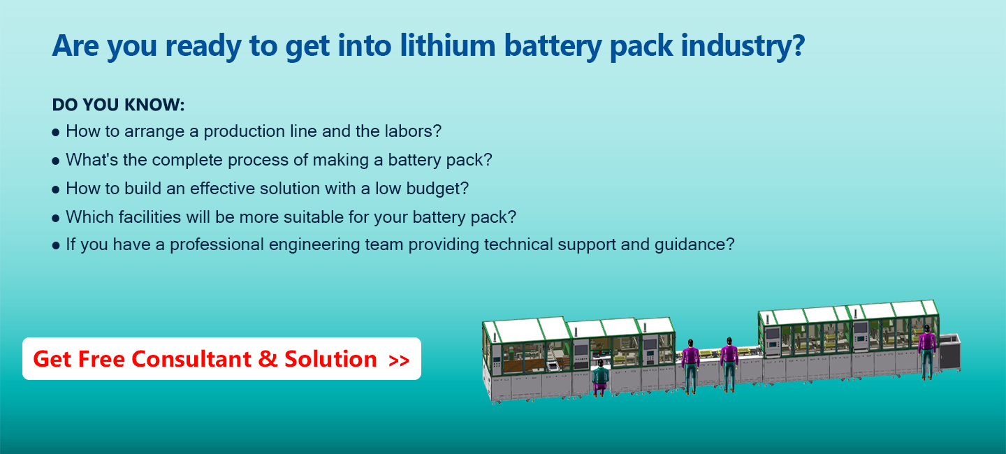 Lithium battery pack assembly line