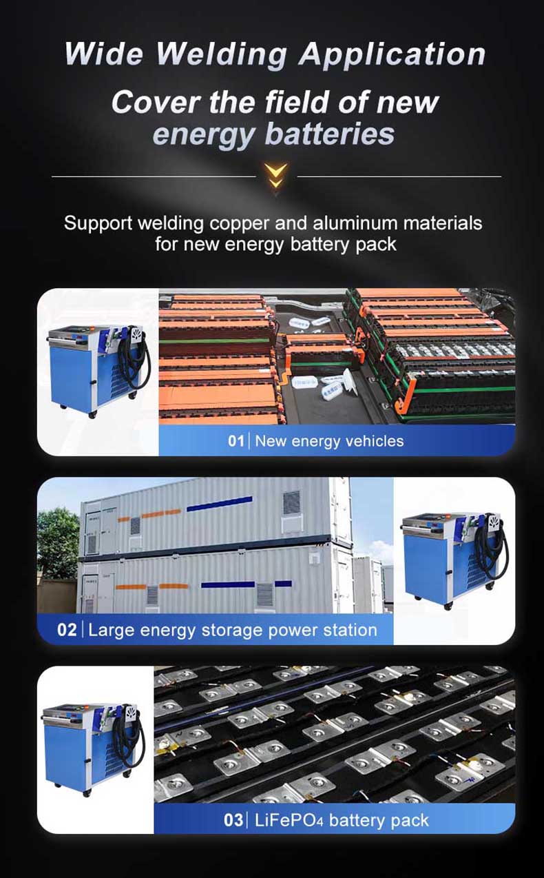 Aplicación de la máquina de soldadura láser.