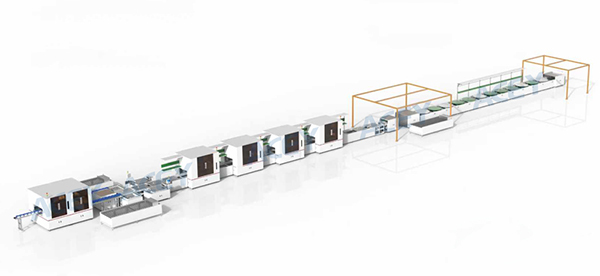 Automatic lithium ion battery pack assembly line for ESS