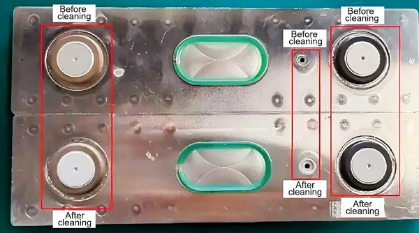 Laser cleaning effect