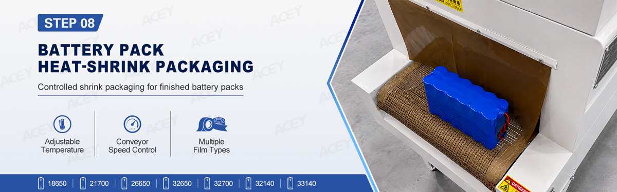 Battery Pack Heat-Shrink Packaging