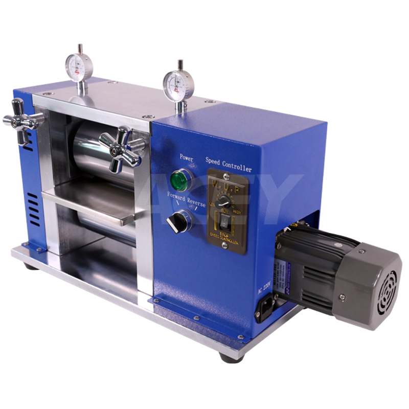máquina de prensa de rollo eléctrica con batería de litio investigación de laboratorio 