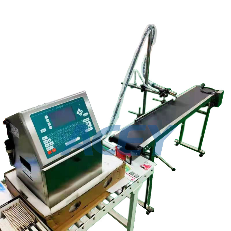 Impresora automática de código de lote de inyección de tinta Máquina de impresión de código de caracteres de fecha
 