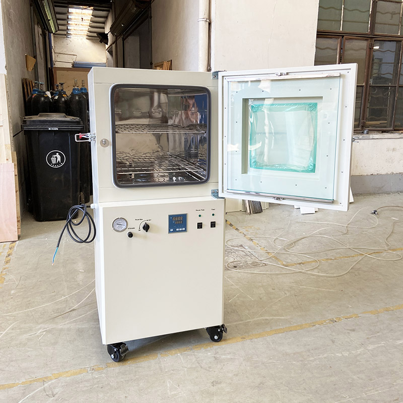 horno de secado al vacío de laboratorio de 90 l/210 l 250 ℃ con controlador de temperatura digital
 