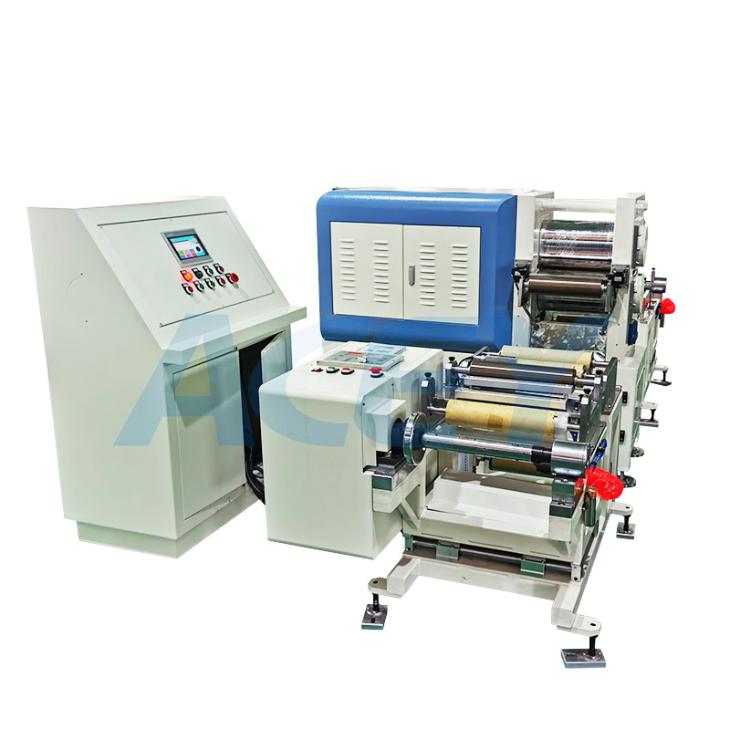 Máquina de prensa de laminación controlada por presión de rollo a rollo de electrodo de batería de 300 mm
 