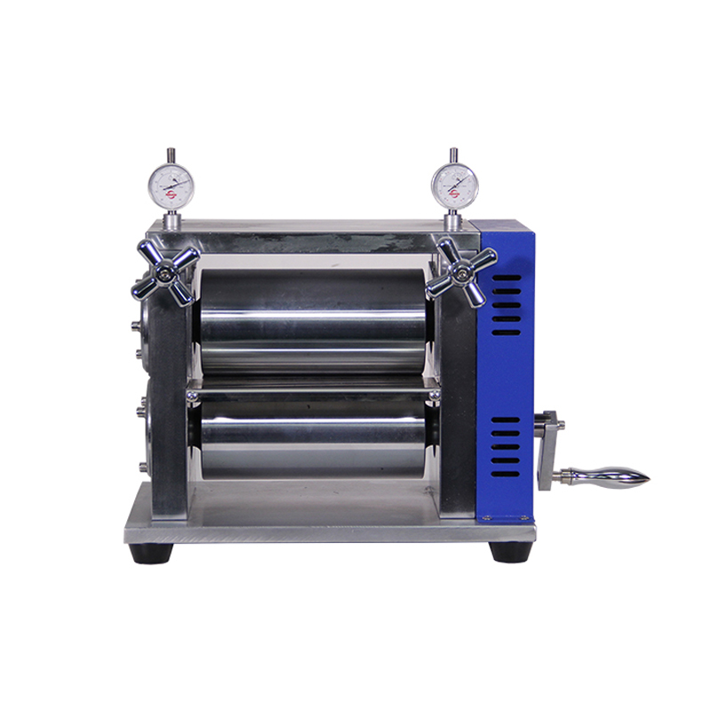 máquina calandradora de prensa de laminación vertical manual de laboratorio electrodo de batería 